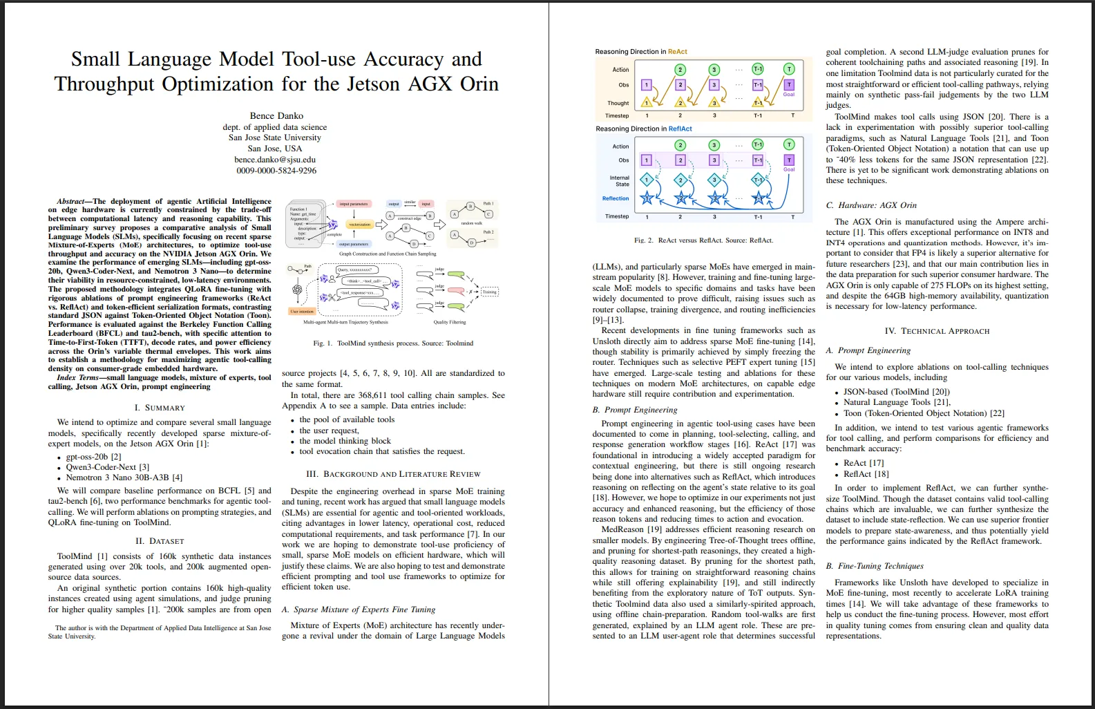 Small Language Model Tool-use Accuracy and Throughput Optimization for the Jetson AGX Orin